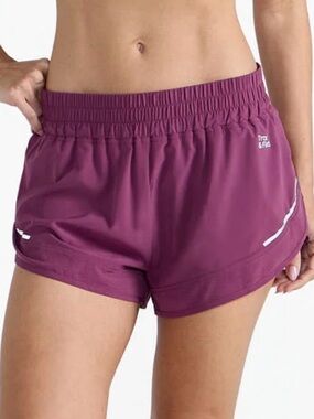 NWT Track & Field Athletic Shorts with lining in Plum XS